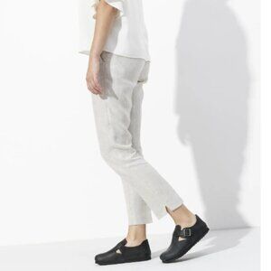 Birkenstock London Black Oiled Leather Closed Toe Clogs Size 38 L7-7.5 M5